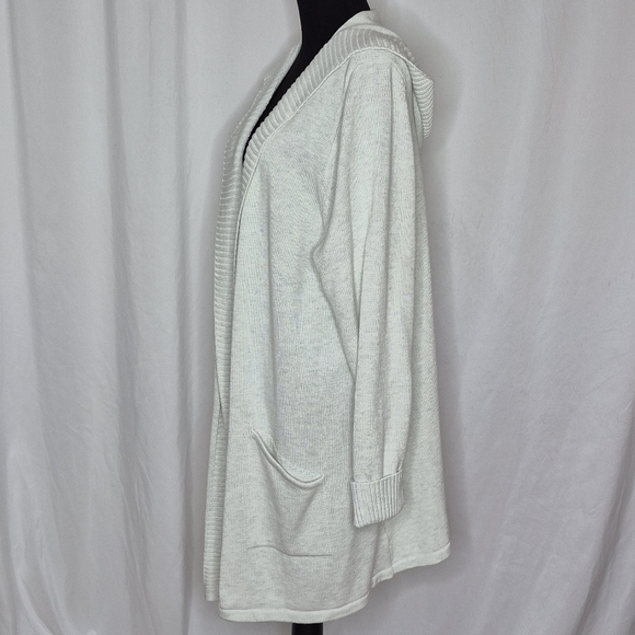Tahari Open Front Hooded Cardigan - Size 3X - Picture 2 of 12